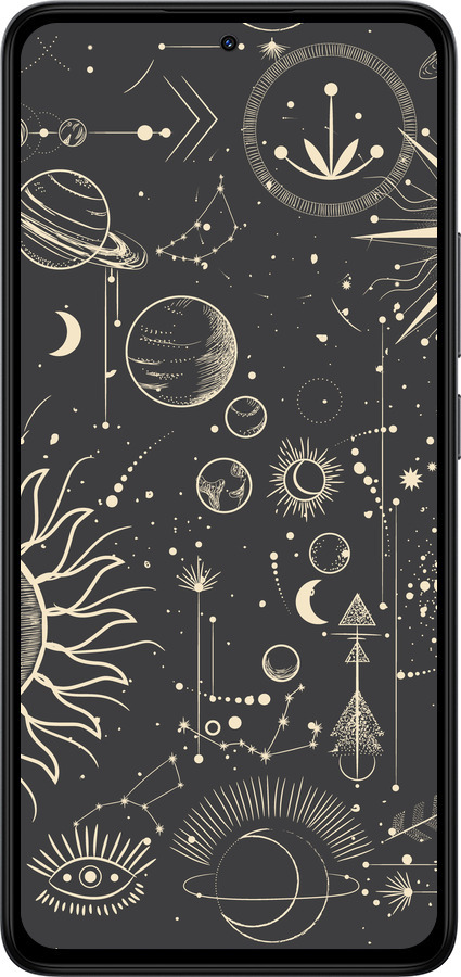 TPU чехол Фаза луны для Xiaomi Redmi Note 14 4G - 5605b-3903 изображение 