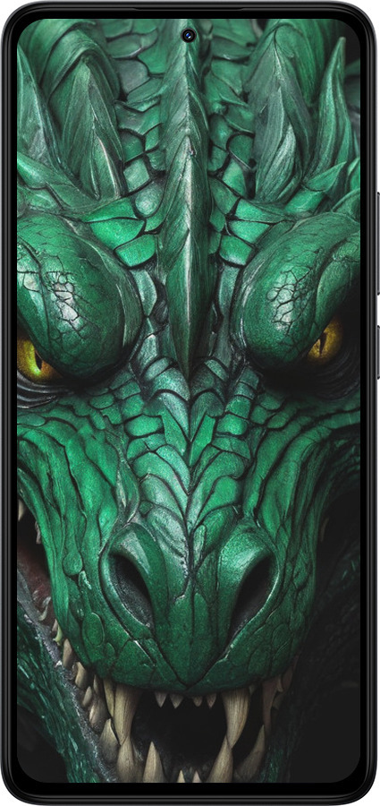 TPU чехол Зелёный дракон v2 для Xiaomi Redmi Note 14 4G - 5817b-3903 изображение 