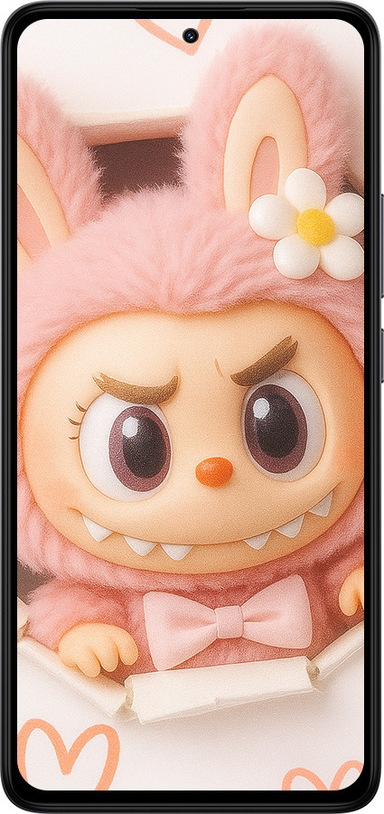 TPU чехол Лабубу 2 для Xiaomi Redmi Note 14 4G - 6710b-3903 изображение 