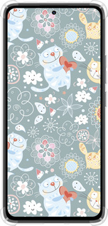 Силикон с усиленными углами чехол Котята v3 для Xiaomi Redmi Note 14 4G - 1223sp-3903 изображение 