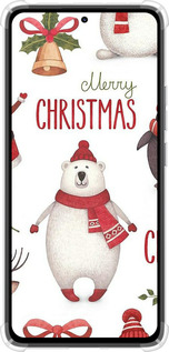 Силикон с усиленными углами чехол Merry Christmas для Xiaomi Redmi Note 14 4G - 4106sp-3903 изображение 