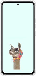 Силикон с усиленными углами чехол Модная лама для Xiaomi Redmi Note 14 4G - 4479sp-3903 изображение 