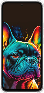Силикон с усиленными углами чехол Яркий бульдог для Xiaomi Redmi Note 14 4G - 5547sp-3903 изображение 