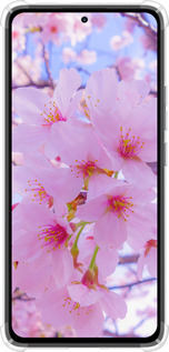 Силикон с усиленными углами чехол Сакура для Xiaomi Redmi Note 14 4G - 6029sp-3903 изображение 