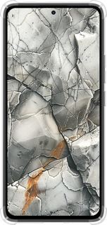 Силикон с усиленными углами чехол Серый мрамор для Xiaomi Redmi Note 14 4G - 6041sp-3903 изображение 