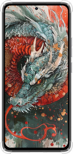 Силикон с усиленными углами чехол Стихия огня для Xiaomi Redmi Note 14 4G - 6101sp-3903 изображение 