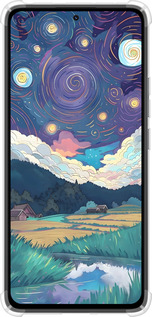 Силикон с усиленными углами чехол Креативный арт для Xiaomi Redmi Note 14 4G - 6322sp-3903 изображение 