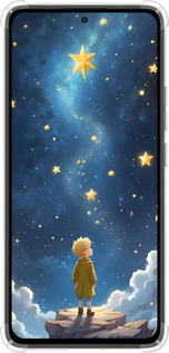 Силикон с усиленными углами чехол Маленький принц для Xiaomi Redmi Note 14 4G - 6326sp-3903 изображение 