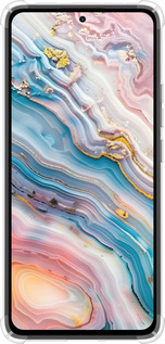 Силіконовий протиударний с посиленими кутами чехол Мрамор красивый для Xiaomi Redmi Note 14 4G - 6376sp-3903 изображение 