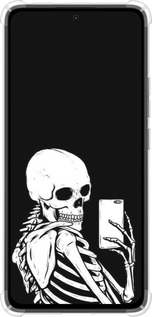 Силикон с усиленными углами чехол Скелет делает Selfie для Xiaomi Redmi Note 14 4G - 6535sp-3903 изображение 