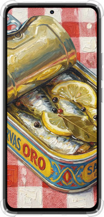 Силикон с усиленными углами чехол Vintage Sardine Tin Phone для Xiaomi Redmi Note 14 4G - 6772sp-3903 изображение 