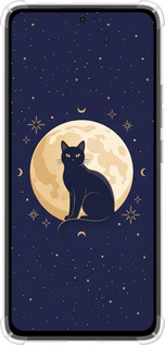 Силіконовий протиударний с посиленими кутами чехол Cute Cat Celestial/Witchy для Xiaomi Redmi Note 14 4G - 6787sp-3903 изображение 