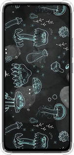 Силикон с усиленными углами чехол Медузы для Xiaomi Redmi Note 14 4G - 906sp-3903 изображение 