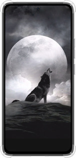 Силикон с усиленными углами чехол Воющий волк для Xiaomi Redmi Note 14 4G - 934sp-3903 изображение 
