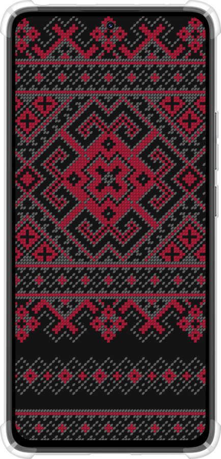 Силикон с усиленными углами чехол Вышиванка 52 для Xiaomi Redmi Note 14 4G - 1763sp-3903 изображение 