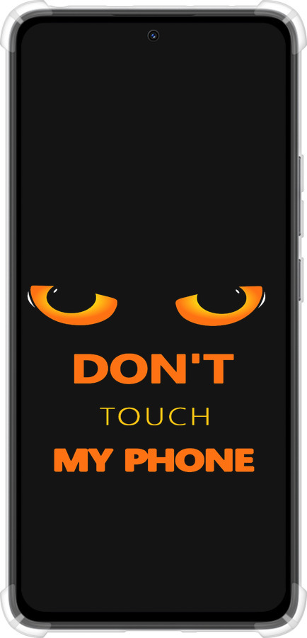 Силикон с усиленными углами чехол Don't touch the phone для Xiaomi Redmi Note 14 4G - 4261sp-3903 изображение 