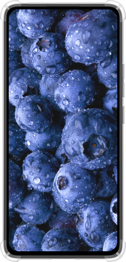 Силикон с усиленными углами чехол Голубика для Xiaomi Redmi Note 14 4G - 4459sp-3903 изображение 