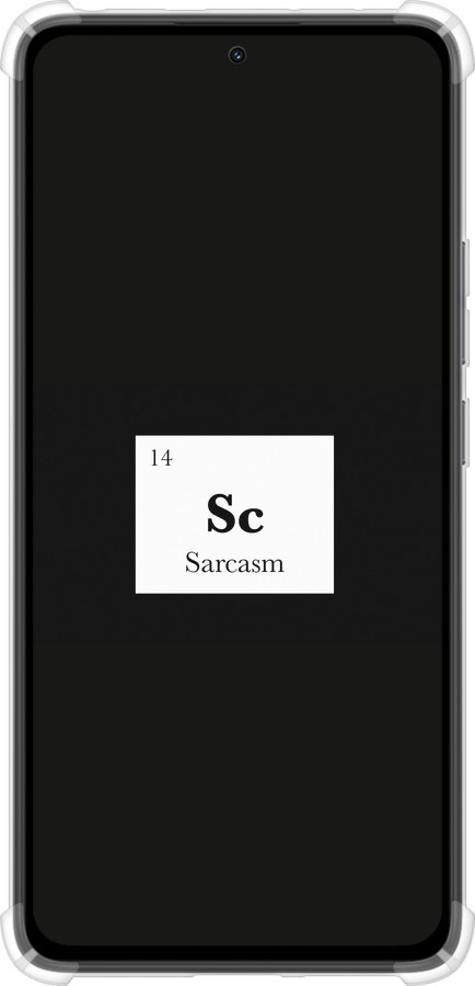 Силикон с усиленными углами чехол Сарказм для Xiaomi Redmi Note 14 4G - 4501sp-3903 изображение 