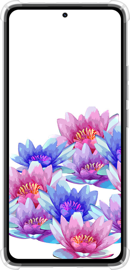 Силикон с усиленными углами чехол Лотос для Xiaomi Redmi Note 14 4G - 4862sp-3903 изображение 
