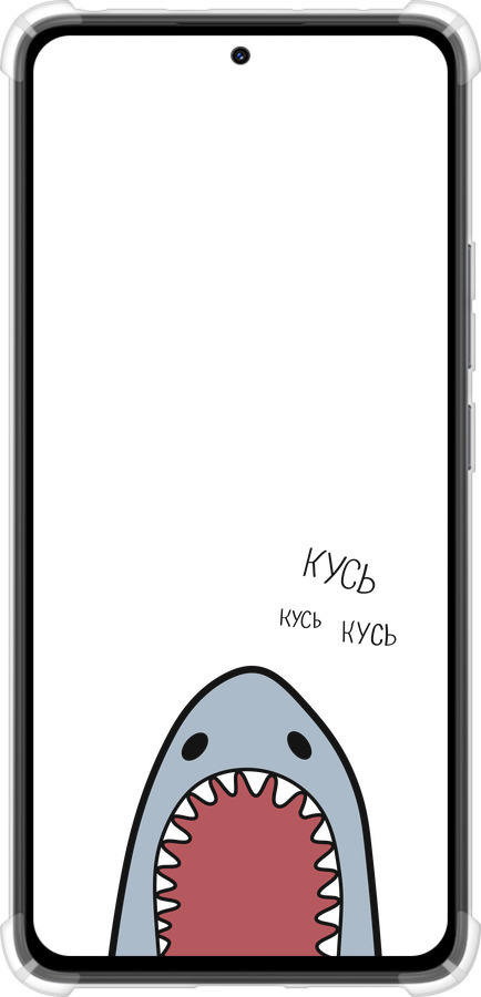Силикон с усиленными углами чехол Акула для Xiaomi Redmi Note 14 4G - 4870sp-3903 изображение 