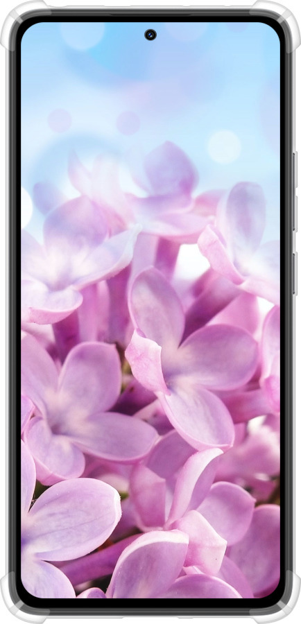 Силикон с усиленными углами чехол Сирень для Xiaomi Redmi Note 14 4G - 527sp-3903 изображение 