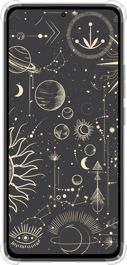 Силикон с усиленными углами чехол Фаза луны для Xiaomi Redmi Note 14 4G - 5605sp-3903 изображение 