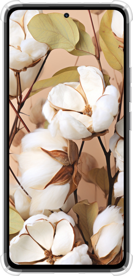 Силикон с усиленными углами чехол Хлопок для Xiaomi Redmi Note 14 4G - 5665sp-3903 изображение 