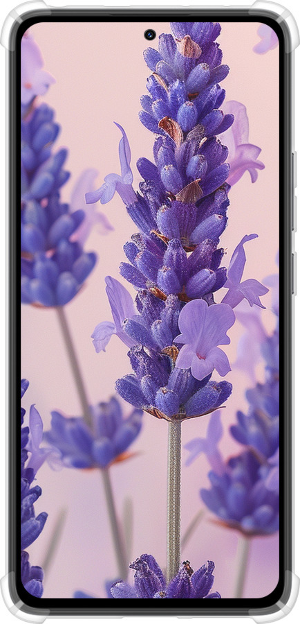 Силикон с усиленными углами чехол Лаванда для Xiaomi Redmi Note 14 4G - 6037sp-3903 изображение 