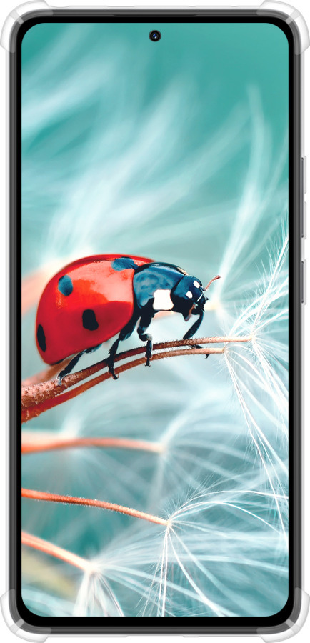 Силикон с усиленными углами чехол Божья коровка для Xiaomi Redmi Note 14 4G - 6049sp-3903 изображение 
