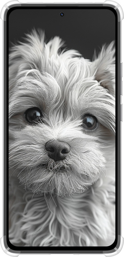 Силикон с усиленными углами чехол Мальтипу на чорном фоне для Xiaomi Redmi Note 14 4G - 6156sp-3903 изображение 