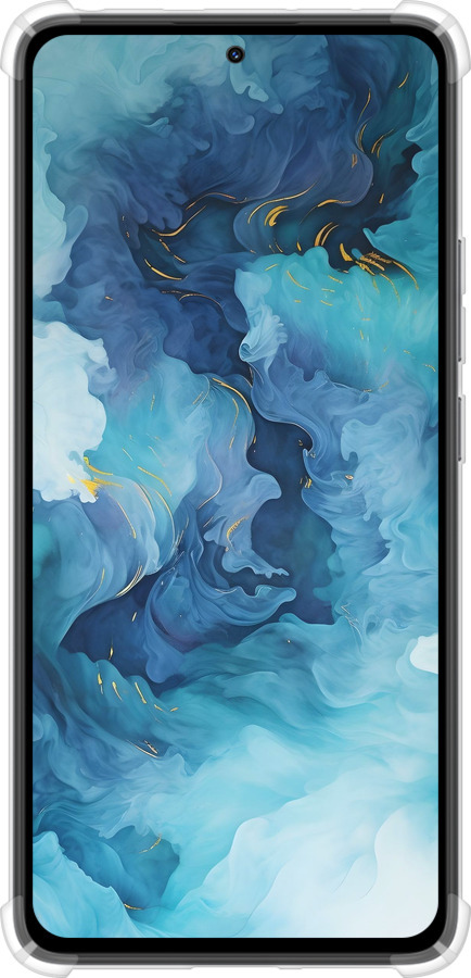 Силикон с усиленными углами чехол Акварель для Xiaomi Redmi Note 14 4G - 6320sp-3903 изображение 