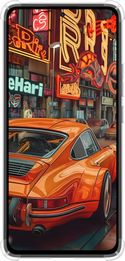 Силикон с усиленными углами чехол Порше для Xiaomi Redmi Note 14 4G - 6334sp-3903 изображение 