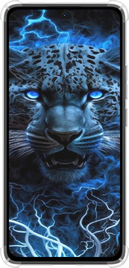 Силикон с усиленными углами чехол Ледяной леопард для Xiaomi Redmi Note 14 4G - 6460sp-3903 изображение 