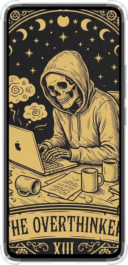 Силіконовий протиударний с посиленими кутами чехол The Overthinker для Xiaomi Redmi Note 14 4G - 6774sp-3903 изображение 
