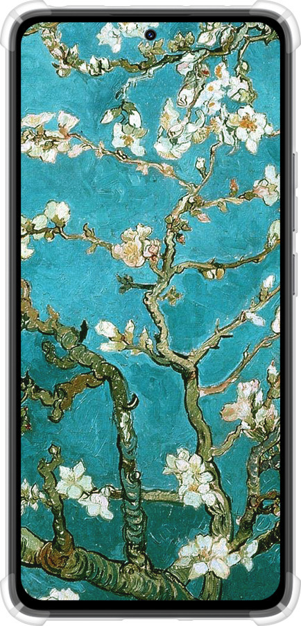 Силикон с усиленными углами чехол Винсент Ван Гог. Сакура для Xiaomi Redmi Note 14 4G - 841sp-3903 изображение 
