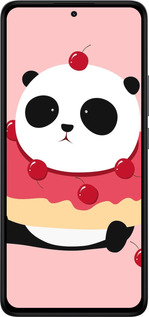 Силиконовый чехол Панда с пончиком для Xiaomi Redmi Note 14 4G - 3991u-3903 изображение 