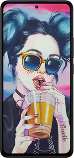 Силиконовый чехол Арт-девушка в очках для Xiaomi Redmi Note 14 4G - 3994u-3903 изображение 