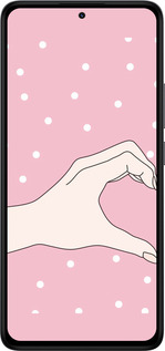Силиконовый чехол Половинка сердца для Xiaomi Redmi Note 14 4G - 4340u-3903 изображение 