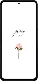 Силиконовый чехол Пион для Xiaomi Redmi Note 14 4G - 4366u-3903 изображение 