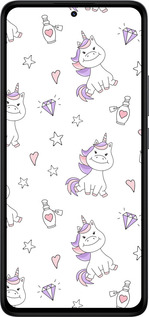 Силіконовий чехол Єдиноріжка v2 для Xiaomi Redmi Note 14 4G - 4703u-3903 изображение 