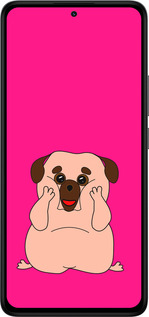 Силіконовий чехол Веселий мопс для Xiaomi Redmi Note 14 4G - 4908u-3903 изображение 