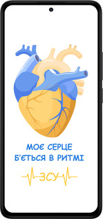 Силиконовый чехол Сердце v2 для Xiaomi Redmi Note 14 4G - 5296u-3903 изображение 