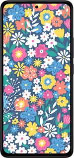Силиконовый чехол Цветочный фон v4 для Xiaomi Redmi Note 14 4G - 5494u-3903 изображение 