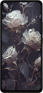 Силиконовый чехол Розы 2 для Xiaomi Redmi Note 14 4G - 5550u-3903 изображение 
