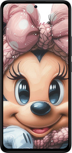Силиконовый чехол Минни Маус с бантиком для Xiaomi Redmi Note 14 4G - 6055u-3903 изображение 