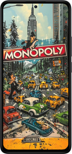 Силиконовый чехол Городской драйв Monopoly для Xiaomi Redmi Note 14 4G - 6088u-3903 изображение 