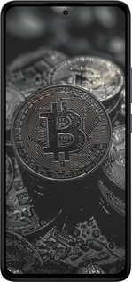 Силиконовый чехол Black Bitcoin для Xiaomi Redmi Note 14 4G - 6090u-3903 изображение 