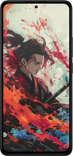 Силіконовий чехол Битва стихій для Xiaomi Redmi Note 14 4G - 6110u-3903 изображение 