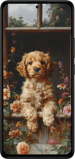 Силиконовый чехол Щенок cocker spaniel для Xiaomi Redmi Note 14 4G - 6136u-3903 изображение 
