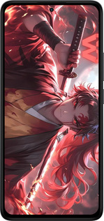 Силіконовий чехол Аниме воин для Xiaomi Redmi Note 14 4G - 6281u-3903 изображение 